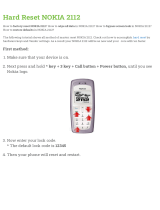 Nokia 2112 User manual
