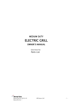 Moorwood Vulcan ELECTRIC GRILL Owner's manual