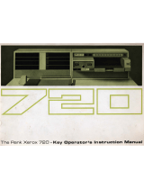 Rank Xerox 720 Operator's Instruction Manual