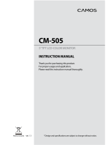 Camos CM-505 User manual