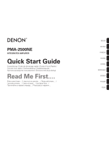 Denon PMA-2500NE Quick start guide
