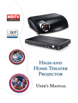 Optoma Home Theatre Projector User manual