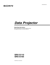 Sony SRX-S110 User manual