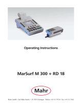 Mahr MarSurf M 300 Operating Instructions Manual