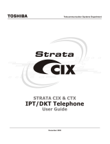 Toshiba Strata CTX DKT3000 Series User manual