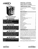 Lennox Merit 14HPX-018 Installation Instructions Manual
