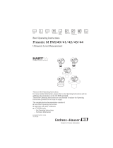 Endres+Hauser Prosonic M FMU40/41/42/43/44 4-20 mA HART Brief Short Instruction