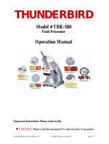 Thunderbird TBR-580 Operating instructions