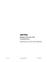 ORTEC 124 Operating and Service Manual