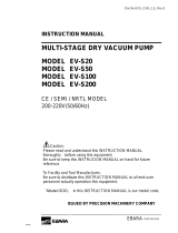 EBARA EV-S100P User manual