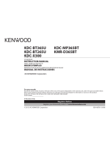 Kenwood KMR-M315BT User manual