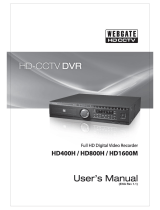 WebGate HD1600M User manual
