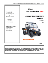 Linhai UTV 1100D 4x4 EPS Owner's/Operator's Manual
