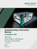 Ahlborn ALMEMO 500 Supplementary Instructions Manual