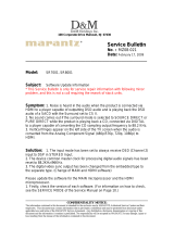 Marantz SR-8001 Service Bulletin