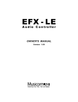 Musicom Lab EFX-LE Owner's manual