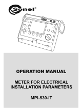 Sonel MPI-530 Operating instructions
