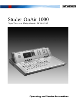 STUDER SW4.03 OnAir 1000 Operating And Service Instructions