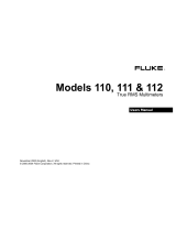 Fluke 110 User manual