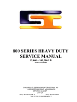 Chalmers Suspension International 800 Series User manual