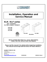 Granby KLR-100 Installation, Operation And Service Manual