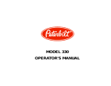 Peterbilt 330 User manual