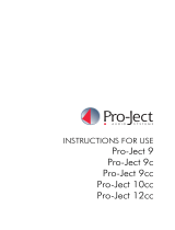 Pro-Ject Audio Systems Pro-Ject 9c Operating instructions