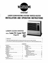 Toyotomi Laser 73 and 73AT Type K Owner's manual