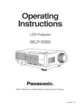 Panasonic MLP-1000 User manual
