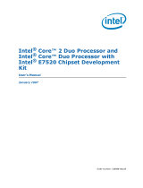 Intel Core Duo Series User manual