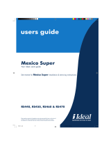 Ideal Boilers Mexico Super RS460 User manual