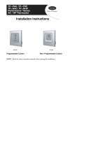 Carrier NON-PROGRAMMABLE THERMOSTAT User manual