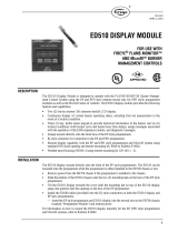 Fireye Flame Monitor ED510 Display Module, ED-5101 Owner's manual
