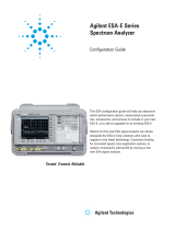 Agilent Technologies ESA-E E4405B Configuration manual