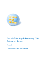 ACRONIS Backup & Recovery 10 Advanced Server Command-Line Reference