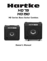 Hartke HD75 HYDrive Bass Combo Amplifier Owner's manual