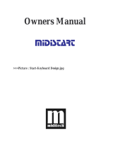 Miditech MIDI controller keyboard Owner's manual