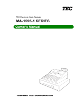 Toshiba TEC MA-1595-1 SERIES Owner's manual