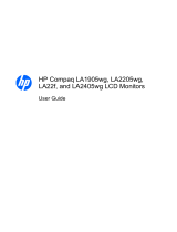 HP Compaq LA2205WG User manual