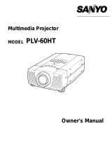 Sanyo PLV-60HT User manual