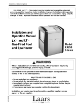 Jandy Laars LX250 Operating instructions