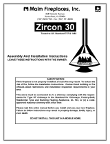 Malm Fireplaces Zircon 30 Assembly And Installation Instructions Manual