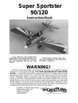 GREAT PLANES Super Sportster 120 Instruction book