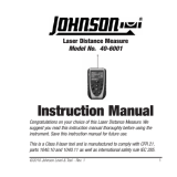 Johnson 40-6001 User manual