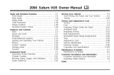 Saturn VUE 2004 User manual