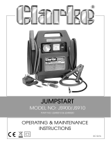 Clarke JS900 Operating & Maintenance Instructions
