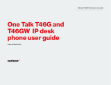 Verizon One Talk T46G & T46GW IP Desk Phone User manual