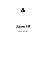 Analogue Super Nt User manual