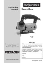 Porter-Cable Model 548 User manual