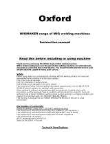 Oxford MIGMAKER Series User manual